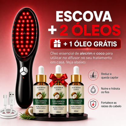 Capilux™ | Escova de Terapia Capilar Inteligente
