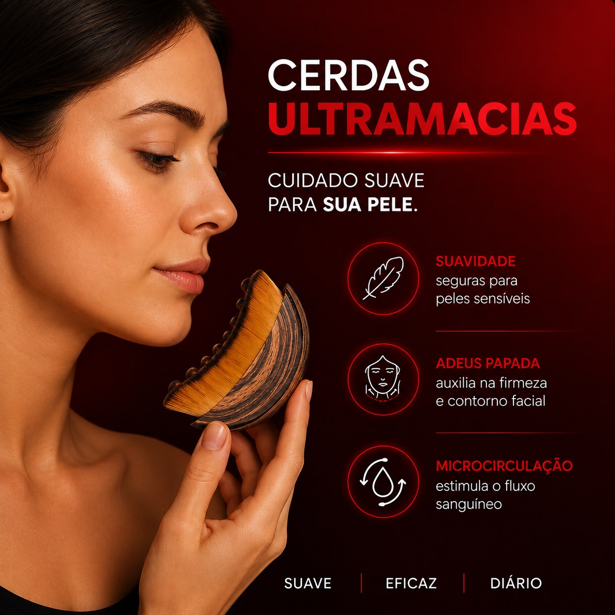 Escova Massageadora Lifting - Vyon Brush