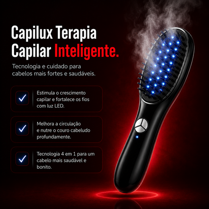 Capilux™ | Escova de Terapia Capilar Inteligente