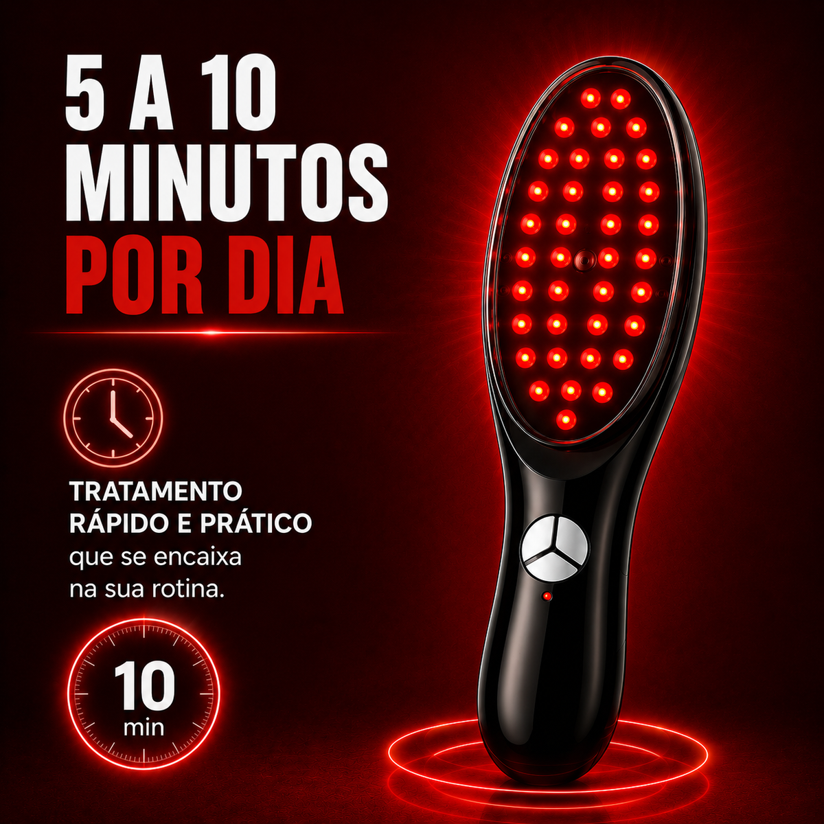 Capilux™ | Escova de Terapia Capilar Inteligente