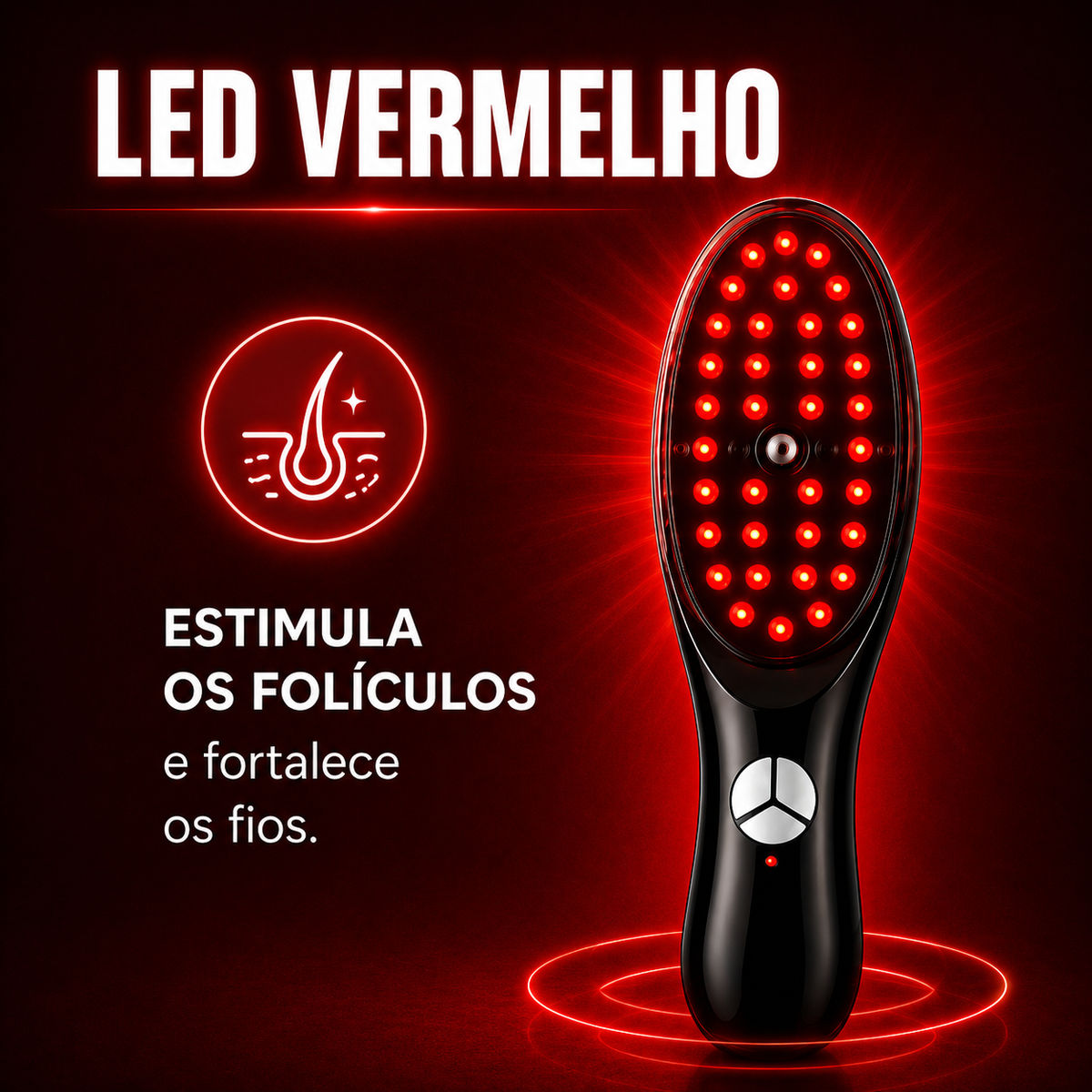 Capilux™ | Escova de Terapia Capilar Inteligente